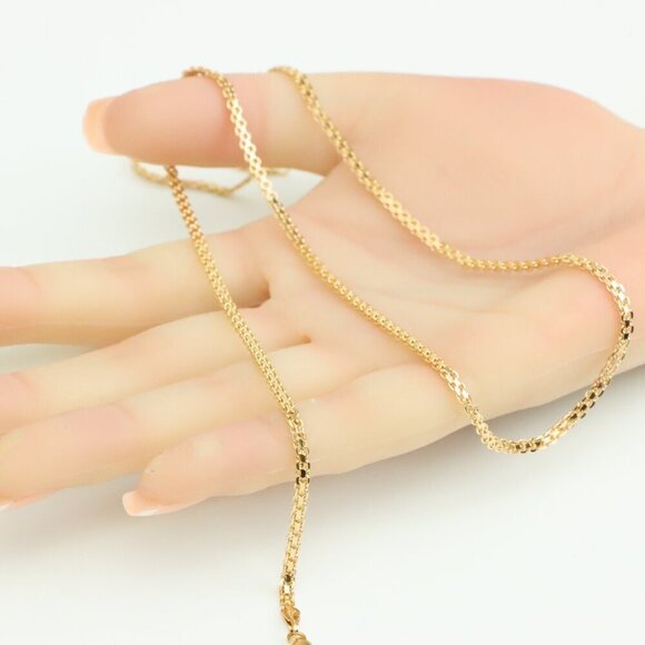 Classic Rose Gold Chain Necklace  Sleek & Elegant Design, XPNL0277 - Picture 4 of 12